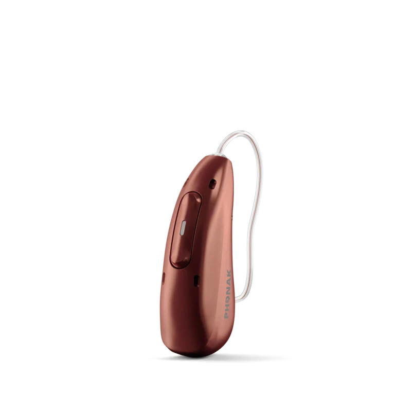 Sienna Red receiver-in-canal hearing aid