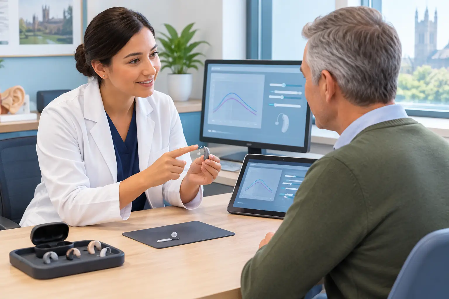A Hearing Aid Adjustment Example: What Changes?